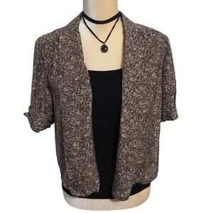 Hinge Open Front Bolero for Women Size S